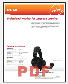 SHS-100-headset-spec-sheet